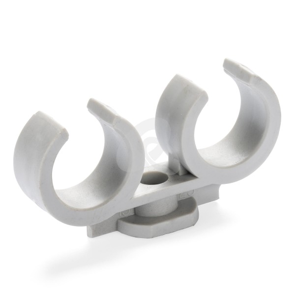 100 Stück Sockel-Kabelschellen Rohrschellen Klemmschellen doppelt Spannbereich 2x8-10mm